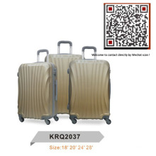 3piece ABS plástica de viaje de viaje casos duros de traje (krq2037)